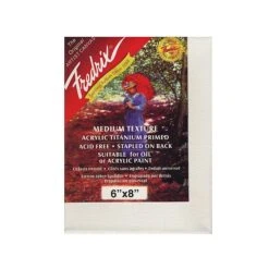 Fredrix Red Label Stretched Cotton Canvas, 6" X 8" (22033)