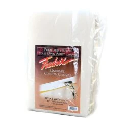 Fredrix 84In X 6Yd Unprimed Heavyweight Cotton Canvas, Style 548, Folded (52005)