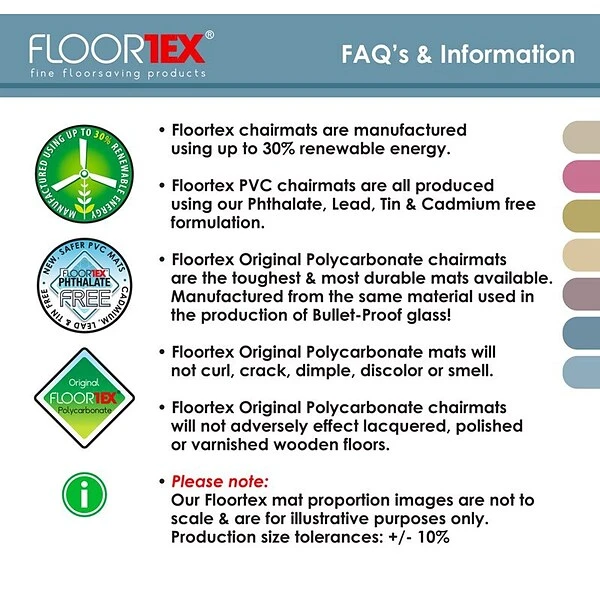 Floortex® Ultimat® 30" X 47" Rectangular Chair Mat For Carpets, Polycarbonate (11197523ER) 4 Floortex® Ultimat® 30" X 47" Rectangular Chair Mat For Carpets, Polycarbonate (11197523ER) - Image 4
