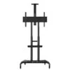Luxor Metal Pedestal TV Stand, Screens Up To 80", Black (FP4000)