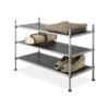 Whitmor 3-Tier Fabric Storage Shelves, Silver/Black (67794579)