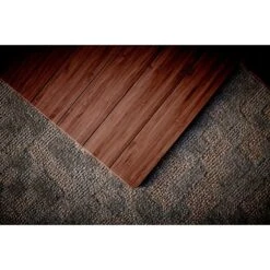 Anji Mountain Roll-Up Bamboo Chair Mat, Rectangular, 52" X 48", Walnut -Prepa Furniture Shop m003630572 s7 1