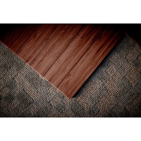 Anji Mountain Roll-Up Bamboo Chair Mat, Rectangular, 36" X 48", Walnut 3 Anji Mountain Roll-Up Bamboo Chair Mat, Rectangular, 36" X 48", Walnut - Image 3