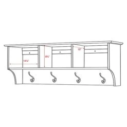 Prepac™ Sonoma Entryway Cubbie Shelf, 48" X 11.5", Black (BEC-4816) 7 Prepac™ Sonoma Entryway Cubbie Shelf, 48" X 11.5", Black (BEC-4816) -Prepa Furniture Shop m003905311 s7