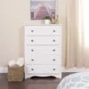 Prepac™ 45.25" Monterey 5 Drawer Chest; White (WDC-3345-K)