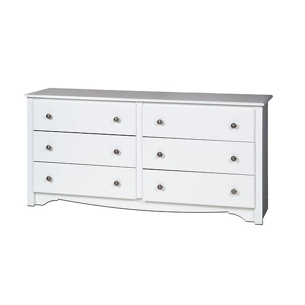 Prepac™ 29" Monterey 6 Drawer Dresser, White (WDC-6330-K) 1 Prepac™ 29" Monterey 6 Drawer Dresser, White (WDC-6330-K)