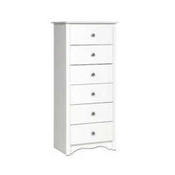 Prepac™ 53.25" Monterey Tall 6 Drawer Chest, White