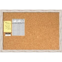Alexandria Whitewash Cork Board - Large Message Board 39 X 27-inch (DSW1418336)