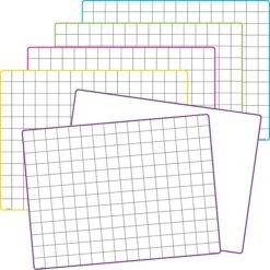 Teacher Created Resources Math Grid Dry Erase Boards, Set Of 10 (TCR77253)