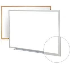 Ghent Non-Magnetic Whiteboard With Aluminum Frame, 4"H X 6"W (M2-46-4)