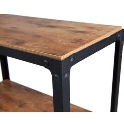 Mind Reader 'Charm' 3 Tier Wood/Metal Utility Cart, Black (WDMTCART3T-BLK) -Prepa Furniture Shop m006910072 s7