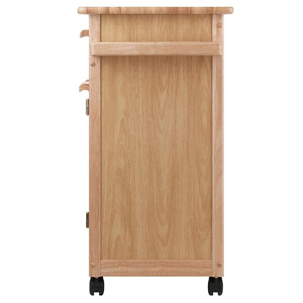 Winsome Wood Kitchen Cart, Natural, Single Drawer 4 Winsome Wood Kitchen Cart, Natural, Single Drawer - Image 4