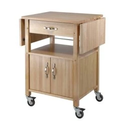 Winsome Wood/Veneer Mobile Kitchen Cart With Lockable Wheels, Beech (84920) -Prepa Furniture Shop m006963447 s7