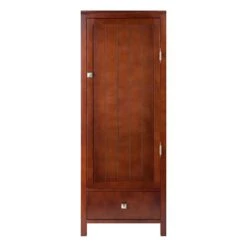Winsome 94402 Pantry Cupboard With Door, Antique Walnut