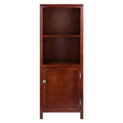 Winsome 94421 Pantry Cupboard With 2 Shelves, Antique Walnut