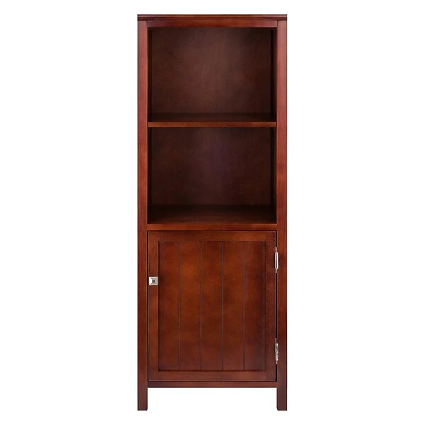 Winsome 94421 Pantry Cupboard With 2 Shelves, Antique Walnut 1 Winsome 94421 Pantry Cupboard With 2 Shelves, Antique Walnut