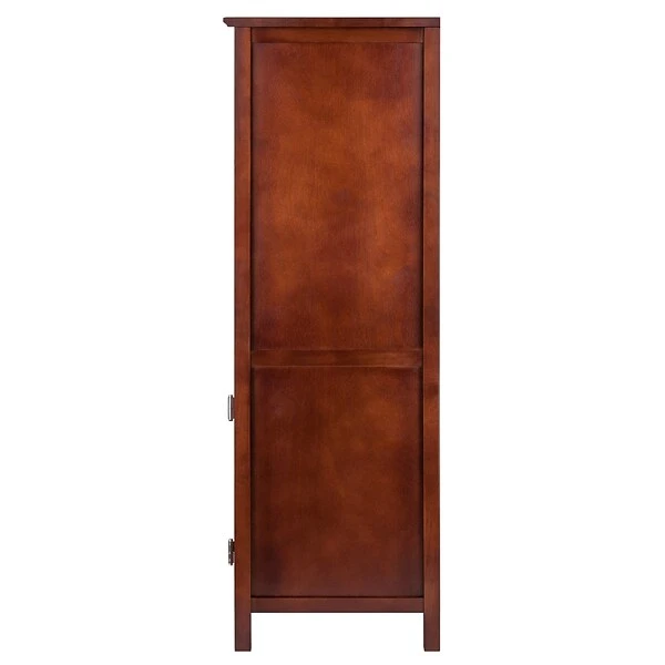 Winsome 94421 Pantry Cupboard With 2 Shelves, Antique Walnut 2 Winsome 94421 Pantry Cupboard With 2 Shelves, Antique Walnut - Image 2