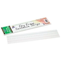 Pacon® Dry Erase Sentence Strips, 3" X 12", Ruled, White, 30/Pack