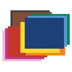 Railroad Poster Board, 4-Ply, Assorted Pack, 50 Sheets (PAC54872)