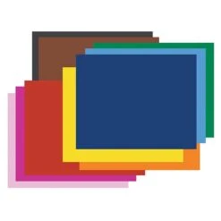 Pacon Railroad Poster Board, 22" X 28", Assorted Colors, 100 Sheets (PAC5488)