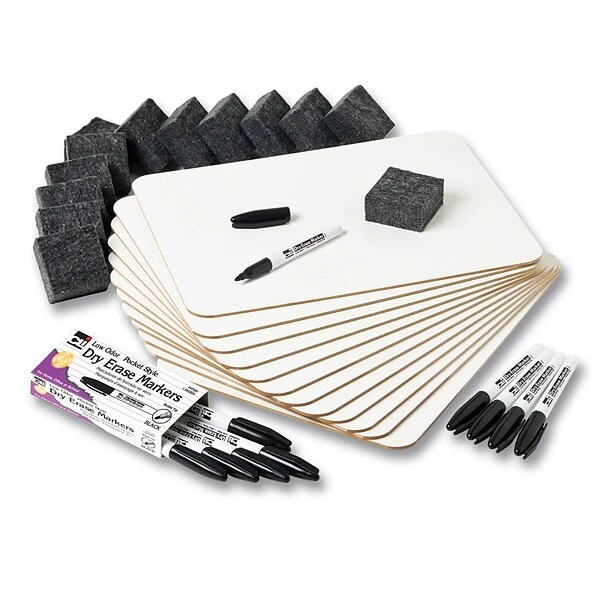 Charles Leonard® Dry Erase Dual Sided Magnetic Lapboard Class Pack, 9" X 12" (CHL35040) 1 Charles Leonard® Dry Erase Dual Sided Magnetic Lapboard Class Pack, 9" X 12" (CHL35040)
