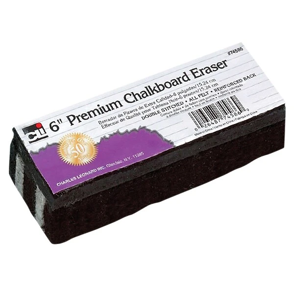 Charles Leonard Premium Chalkboard Eraser, Black, 12/BD 1 Charles Leonard Premium Chalkboard Eraser, Black, 12/BD