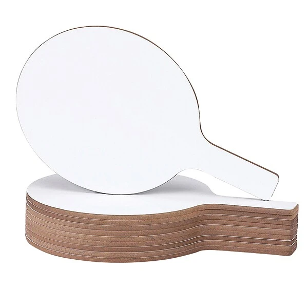 Flipside Oval Answer Paddle Class Pack Dry-Erase Whiteboard, 7" X 12" (FLP12032) 1 Flipside Oval Answer Paddle Class Pack Dry-Erase Whiteboard, 7" X 12" (FLP12032)