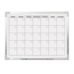 Flipside Calendar Board 18" X 24", Magnetic Dry Erase, Framed (FLP17302)
