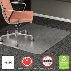 Deflect-O RollaMat™ 46'' X 60'' Rectangular Chair Mats (CM15443F)