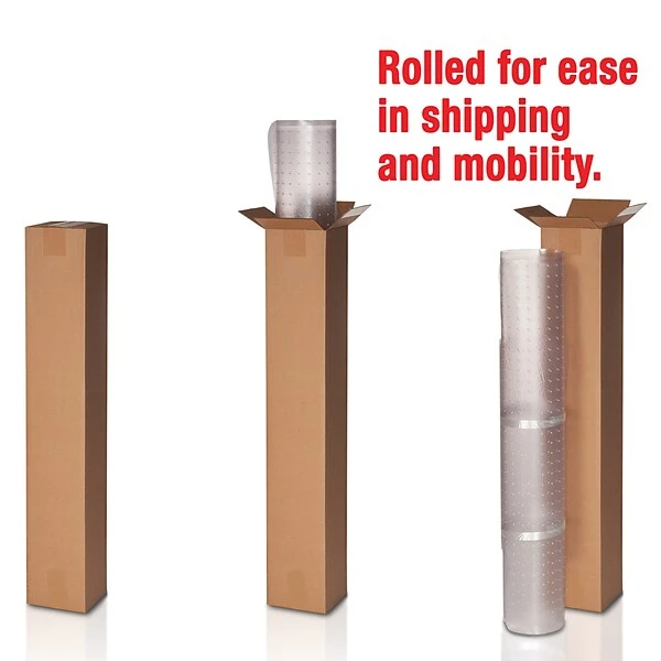 Deflect-O 48''x36'' Vinyl Chair Mat For Carpet, Rectangular W/Lip (DEFCM13113COM) 8 Deflect-O 48''x36'' Vinyl Chair Mat For Carpet, Rectangular W/Lip (DEFCM13113COM) - Image 8