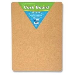 Flipside Cork Bulletin Board, 12" X 18", 4/BD (FLP10082)
