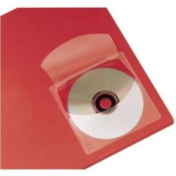 Cardinal HOLDit® Self-Adhesive CD Pockets, 5" X 5", 10/Pk