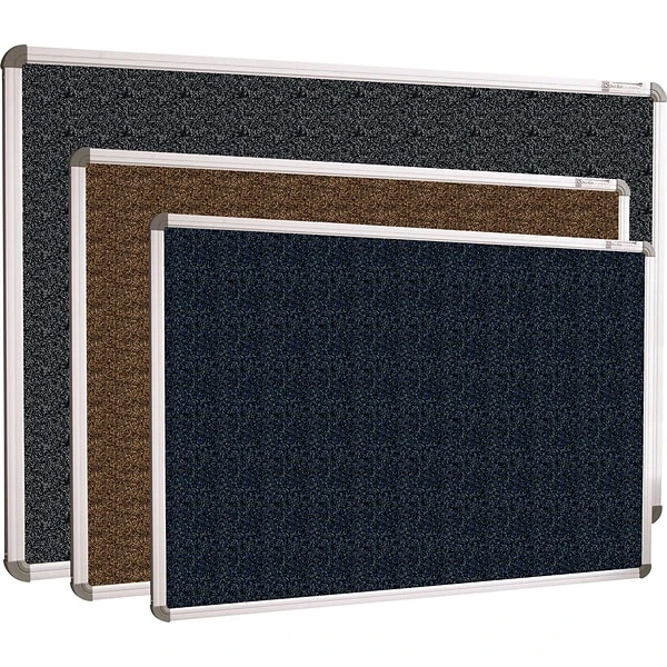 Best-Rite Blue Rubber-Tak Bulletin Board, Euro Trim Frame, 4' X 3' 3 Best-Rite Blue Rubber-Tak Bulletin Board, Euro Trim Frame, 4' X 3' - Image 3