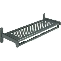 Quartet® Shelf Rack, Mounts To Wall, Black, 36"W X 9"H