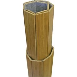 Anji Mountain Standard Bamboo Roll-Up Chairmat, Rectangular, 55"x57", Natural -Prepa Furniture Shop s0194483 s7