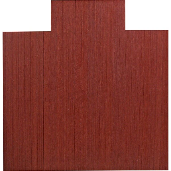 Anji Mountain Standard Bamboo Roll-Up Chairmat, Rectangular, 55"x57", Dark Cherry 1 Anji Mountain Standard Bamboo Roll-Up Chairmat, Rectangular, 55"x57", Dark Cherry