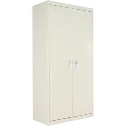 Alera Fixed Shelf Storage Cabinet, Putty, 4-Shelf, 36"W X 18"D X 72"H (ALECM7218PY)