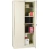 Tennsco® Deluxe Steel Storage Cabinet; Non-Assembled, 78Hx36Wx18D", Putty