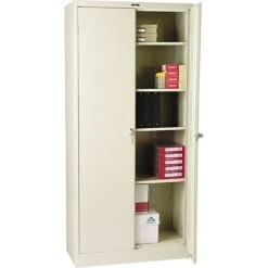 Tennsco® Deluxe Steel Storage Cabinet; Non-Assembled, 78Hx36Wx18D", Putty