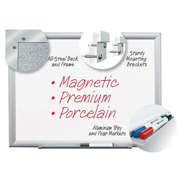 3M Porcelain Dry-Erase Whiteboard, Aluminum Frame, 8' X 4' (DEP9648A) 1 3M Porcelain Dry-Erase Whiteboard, Aluminum Frame, 8' X 4' (DEP9648A)