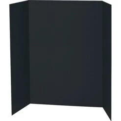 Spotlight Corrugated Presentation Display Boards, 48 X 36, Black, 24/Carton