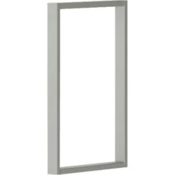 HON® Voi® Steel 14.3" O-Leg Support For Overhead Cabinet, Platinum Metallic