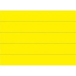 MasterVision® 7/8"(H) X 6"(L) Dry Erase Magnetic Tape Strip, Yellow, 25/Pack