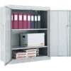 Alera® Steel Storage Cabinet; Assembled, 42Hx36Wx18D", Light Gray