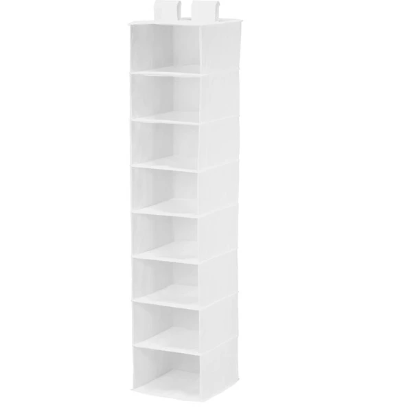 Honey Can Do 8 Shelf Hanging Organizer, White 1 Honey Can Do 8 Shelf Hanging Organizer, White