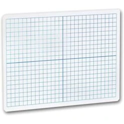 Flipside XY Axis/Plain, Double-Sided Dry-Erase Whiteboard, 9" X 12" (FLP11200)
