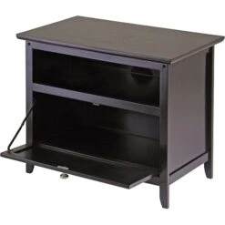 Winsome Zara Wood TV Stand, Dark Espresso