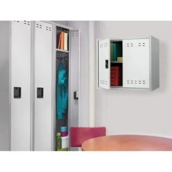 Safco 27"H Steel Storage Cabinet, Gray -Prepa Furniture Shop s0756749 s7