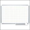 MasterVision® Magnetic 1x 2 Grid Planner 24x36, Aluminum