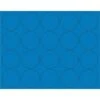 MasterVision Interchangeable Circle Magnets, Blue, 20/Pack (FM1601)